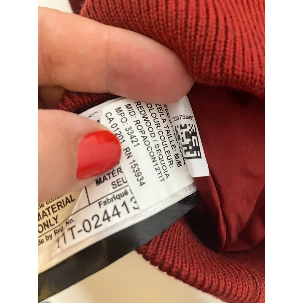 Canada Goose HyBridge Knit Hoody Mens Medium Red Hybrid Down merino wool Jacket